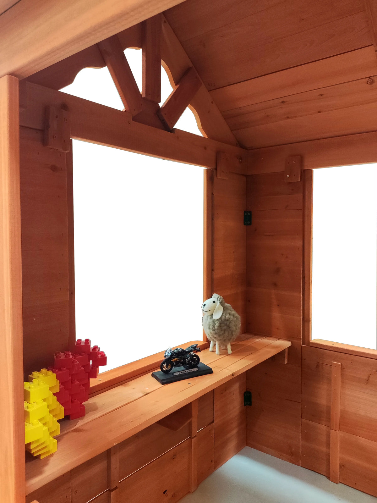 Wooden Kids Playhouse with Service Stations O72914