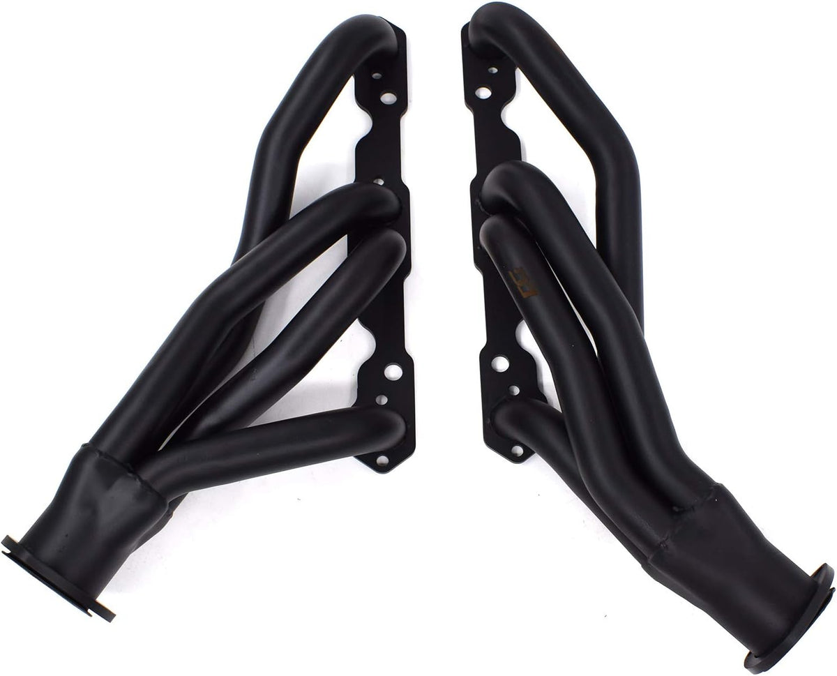 Exhaust Headers 1-5/8 in. Mild Steel Hi-temp Black Paint V8 G2825