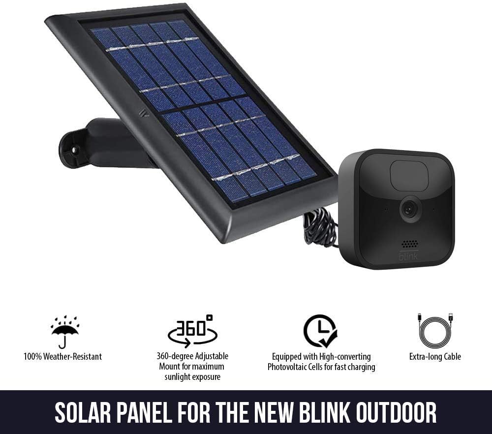 Black Solar Panel with Internal Battery 2-Pack P57590