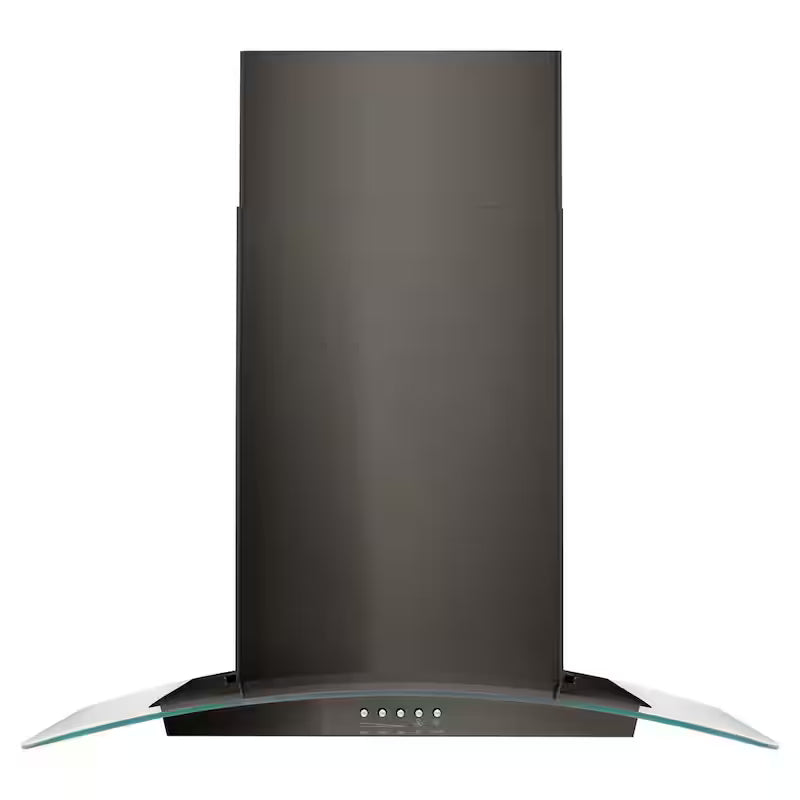 30 in. Black Stainless Wall Mount Range Hood M424079