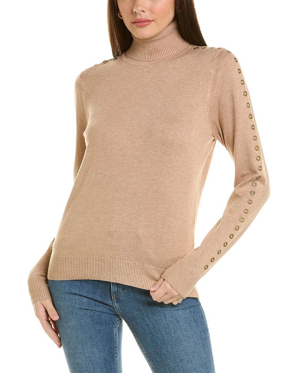 Brown Turtleneck Sweater R44622