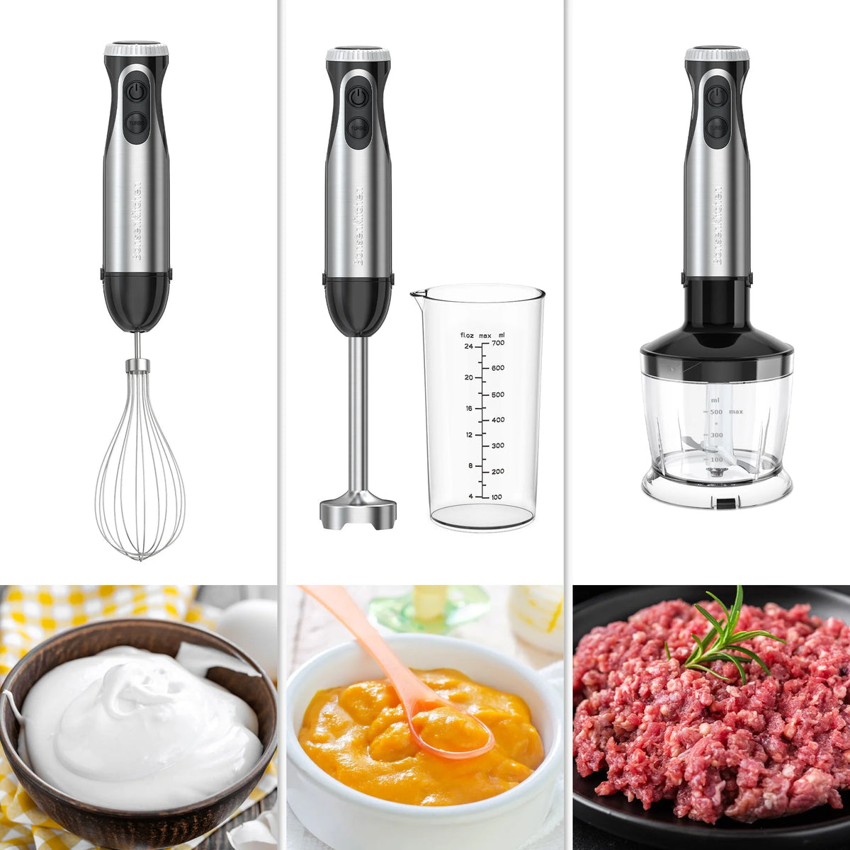Stainless Steel 20-Speed Immersion Blender Y37410