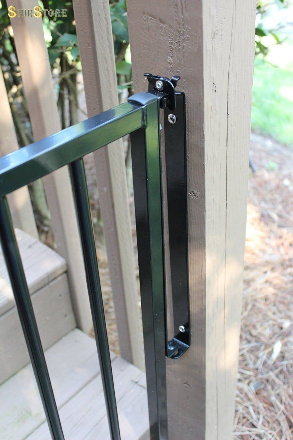 Black Stairway Safety Gate P400