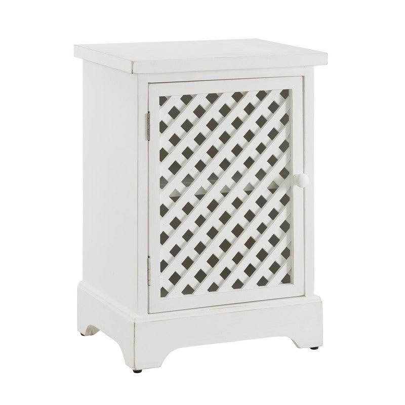 White Wood Door Cabinet X585834
