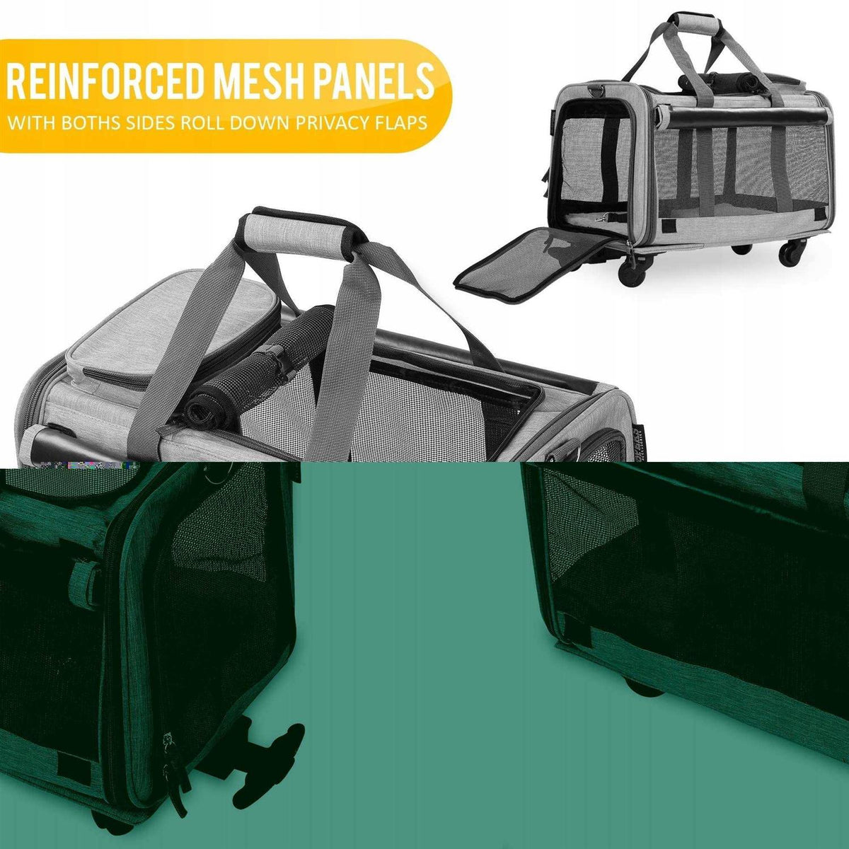Pet Carrier with Detachable Wheels O2442