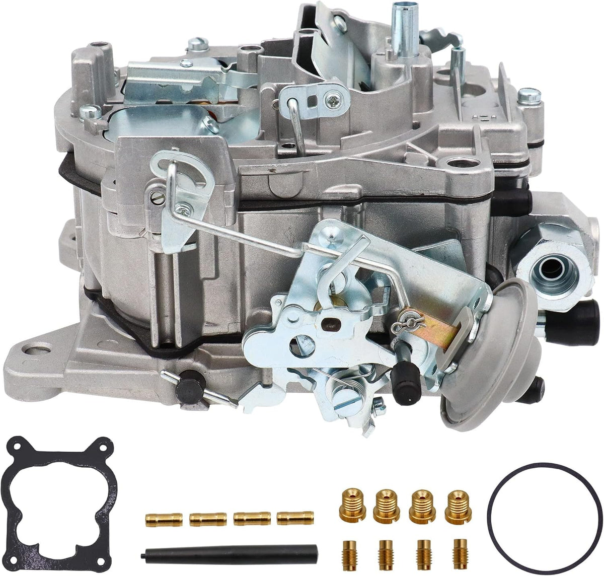 Carburetor 4 Barrel 750 CFM Manual Choke with Gaskets Plugs Jets L6557