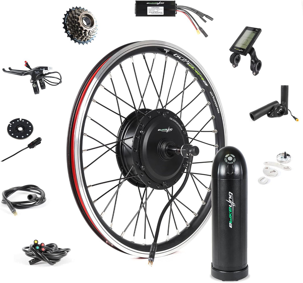 Waterproof Ebike Conversion Kit with Battery 20" Direct Drive Front or Rear Wheel Electric Bike Conversion Kit V872212