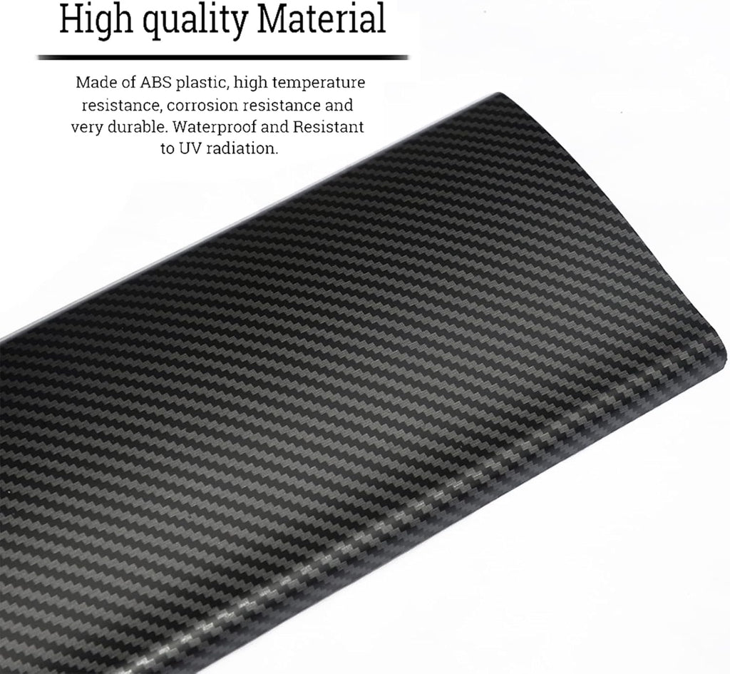 ABS Matte Carbon Fiber Pattern Dash Cover Wrap Pack of 2 C445048