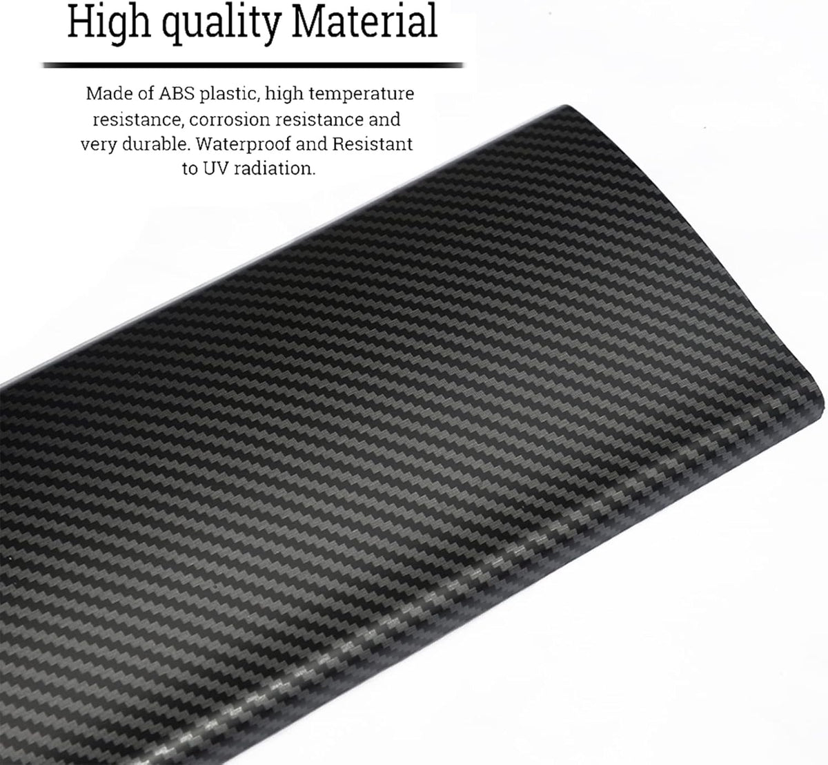 ABS Matte Carbon Fiber Pattern Dash Cover Wrap Pack of 2 C445048