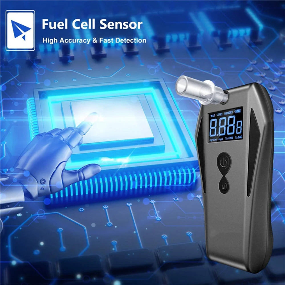 Portable Breath Alcohol Tester with 10 Mouthpieces G864