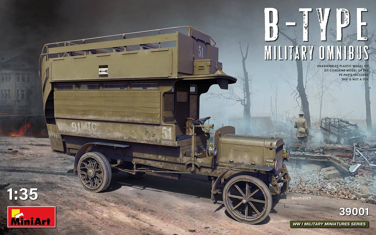 1/35 Scale B-Type Military Omnibus Model Kit W99411