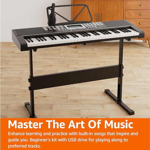 Black 88-Key Semi-Weighted Digital Piano with Sustain Pedal C810
