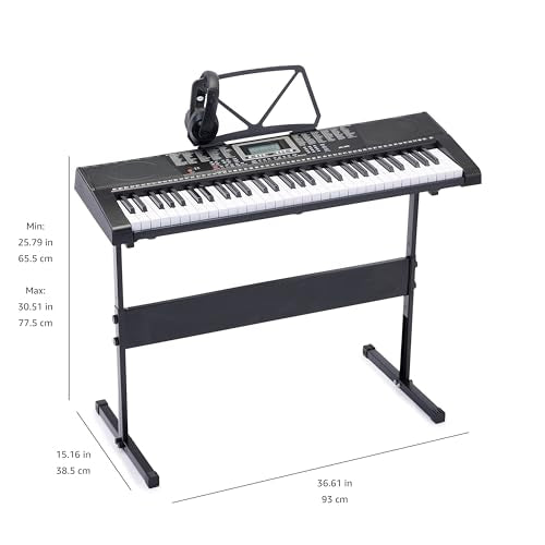 Black 88-Key Semi-Weighted Digital Piano with Sustain Pedal C810