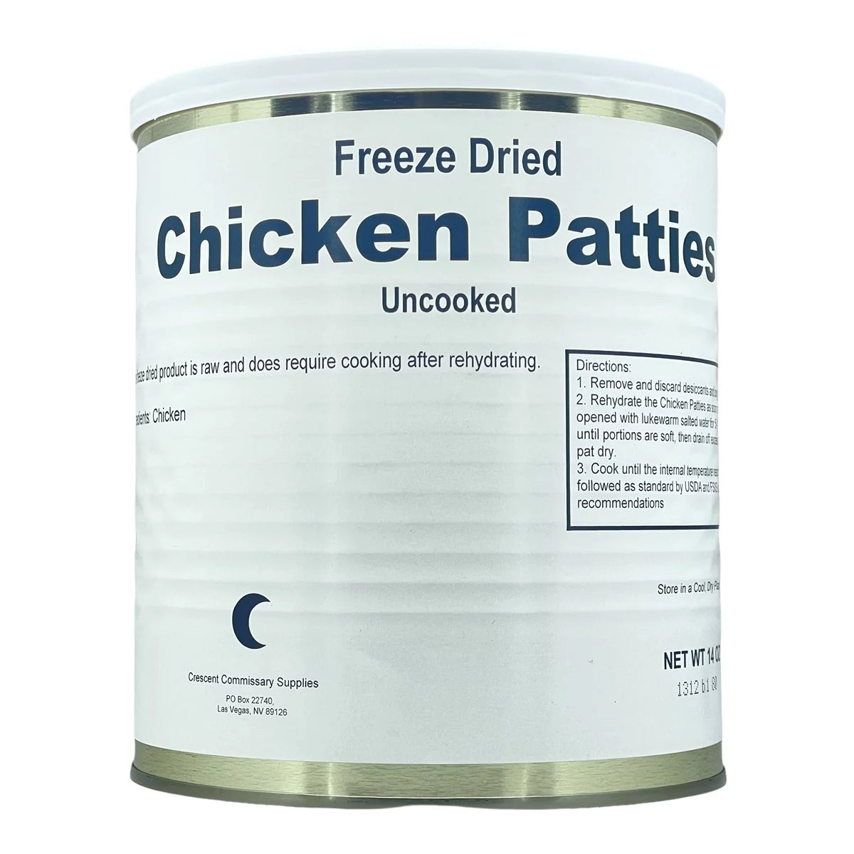 6 Cans Freeze Dried Chicken Patties E147857