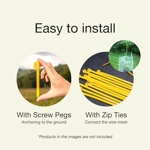 Green Plastic Wire Mesh Fence 15.7IN x 10FT Roll V464118
