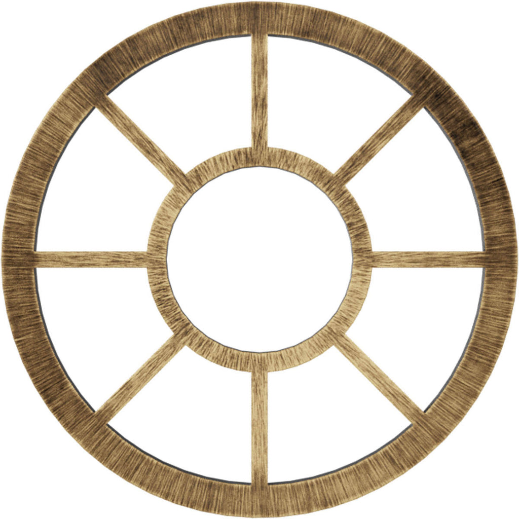 Antiqued Brass PVC Ceiling Medallion E481258