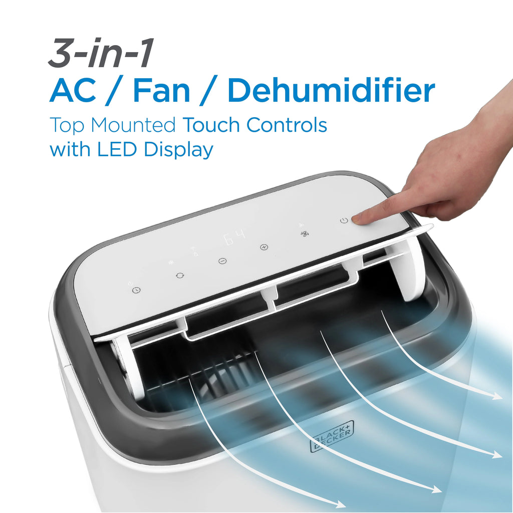 5,000 BTU Portable Air Conditioner with Remote Control, White X8251