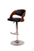 Black Adjustable Swivel Bar Stool Q58750