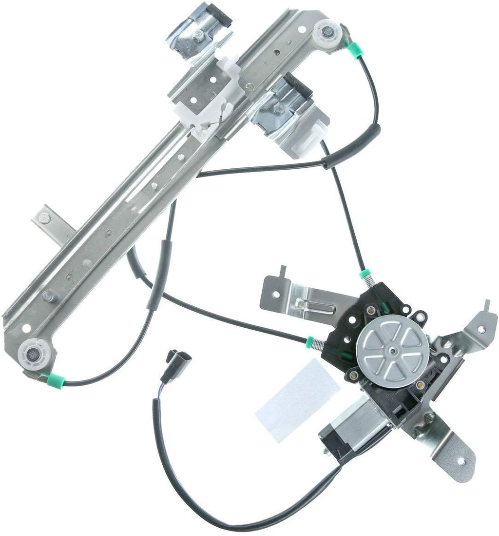 Rear Left Window Regulator with Motor for Chevrolet Tahoe GMC Yukon 2000-2006 Cadillac Escalade 2002-2006 Pack of 2 E940211