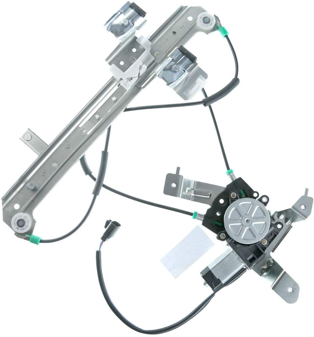 Rear Left Window Regulator with Motor for Chevrolet Tahoe GMC Yukon 2000-2006 Cadillac Escalade 2002-2006 Pack of 2 E940211
