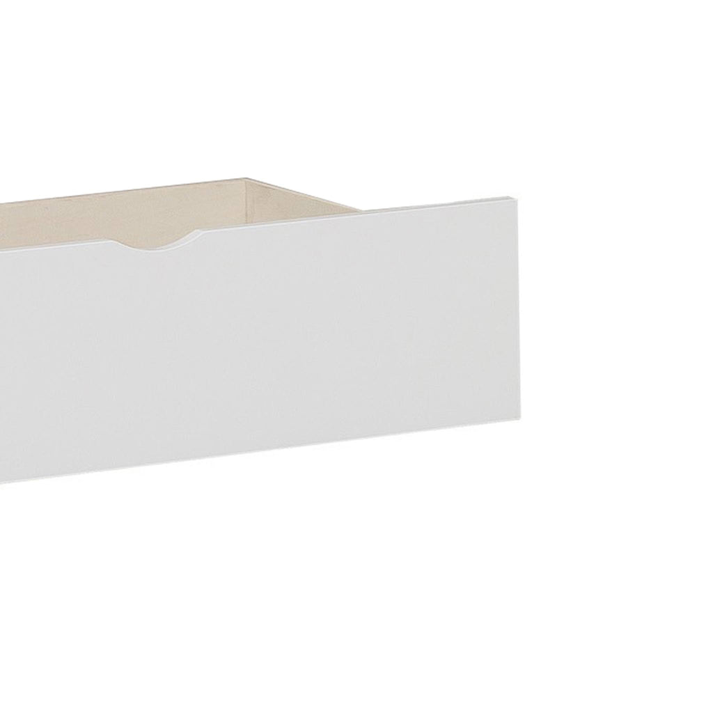 White Wooden Underbed Storage Box with Caster Wheels, Set of 2 F40349