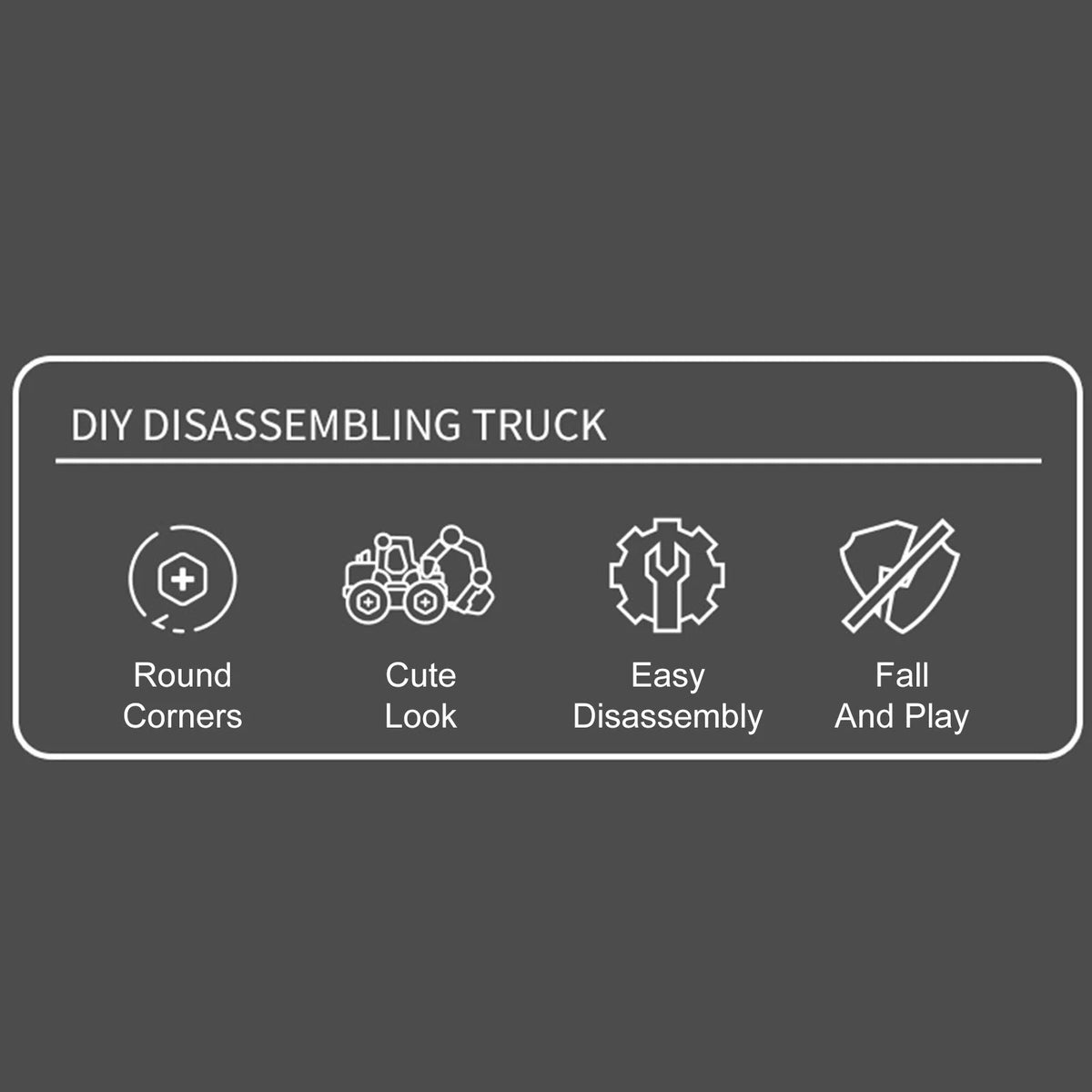 DIY Nut Building Construction Toy Excavator J2599