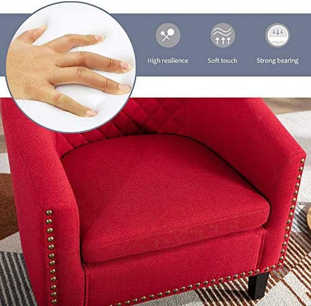 White Leather Upholstered Accent Arm Chair with Solid Wood Legs U1248