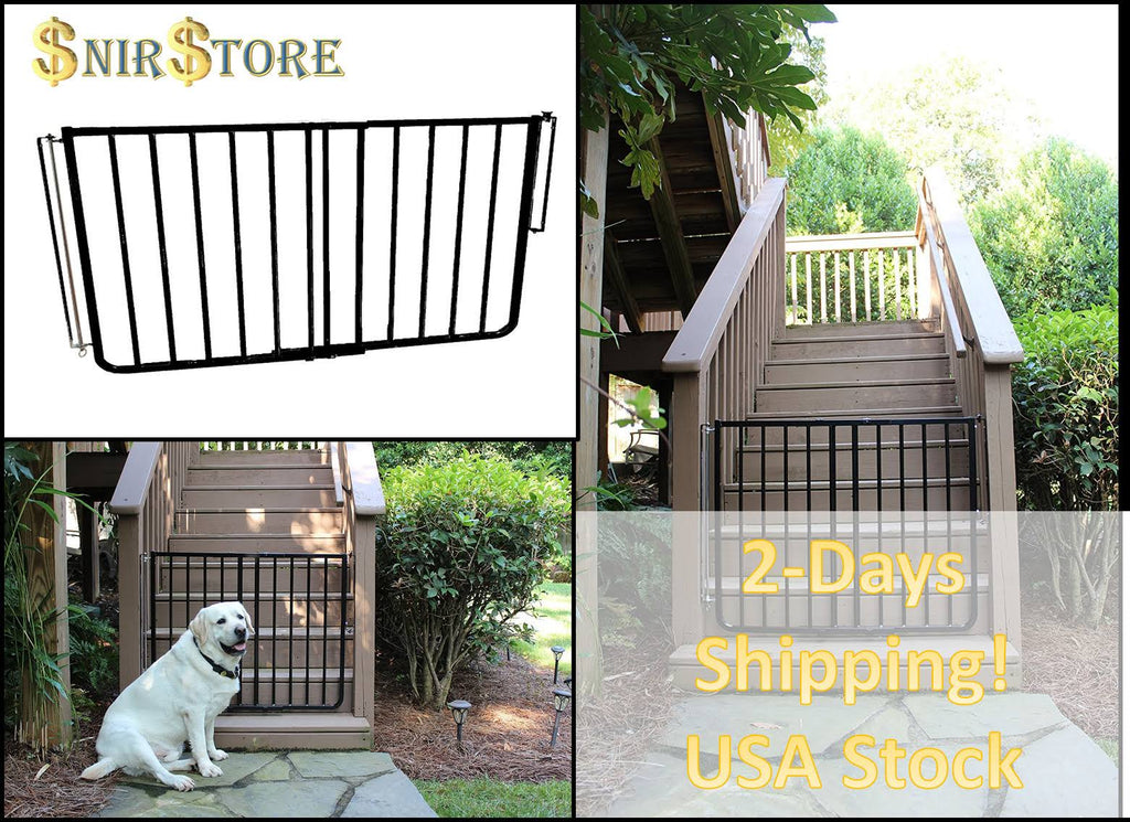 Black Stairway Safety Gate P400