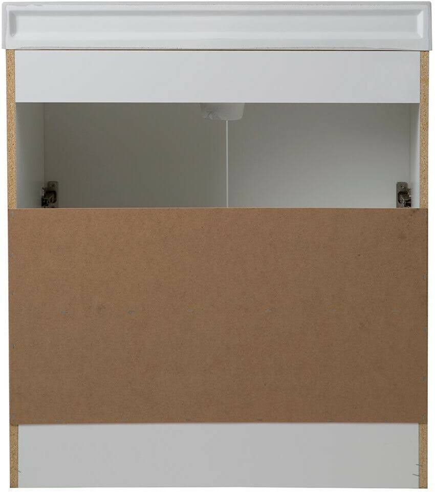 White Bath Vanity with Cultured Marble Vanity Top O325