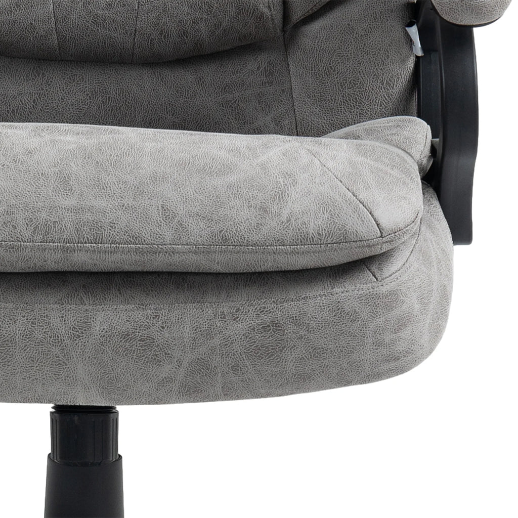 Gray Vibration Massage Office Chair with Heat N8018