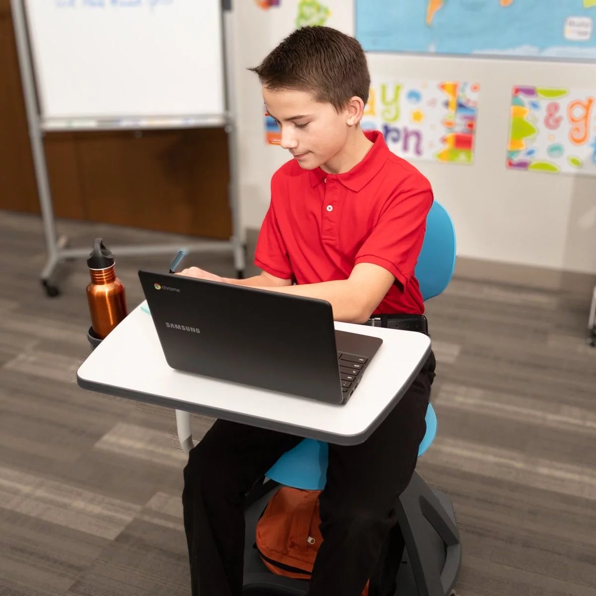 Multicolor Mobile Chair with Laptop Arm and Storage E9788