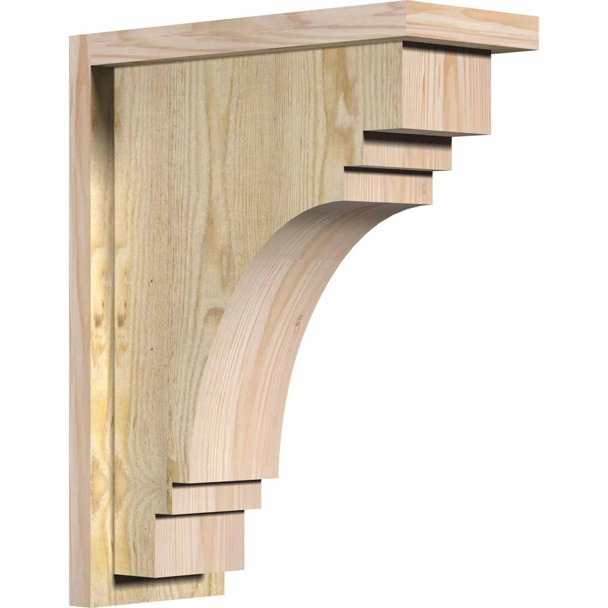Rough Sawn Douglas Fir Corbel with Backplate S635590