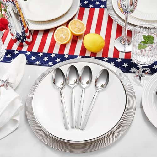4-Piece 6.4 inch Stainless Steel Teaspoon Set H1940