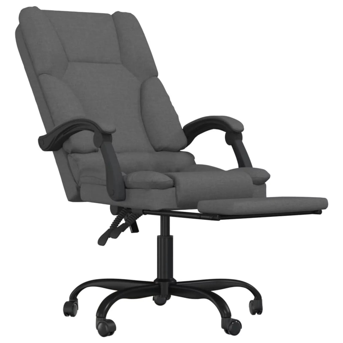 Dark Gray Fabric Massage Reclining Office Chair Z65539