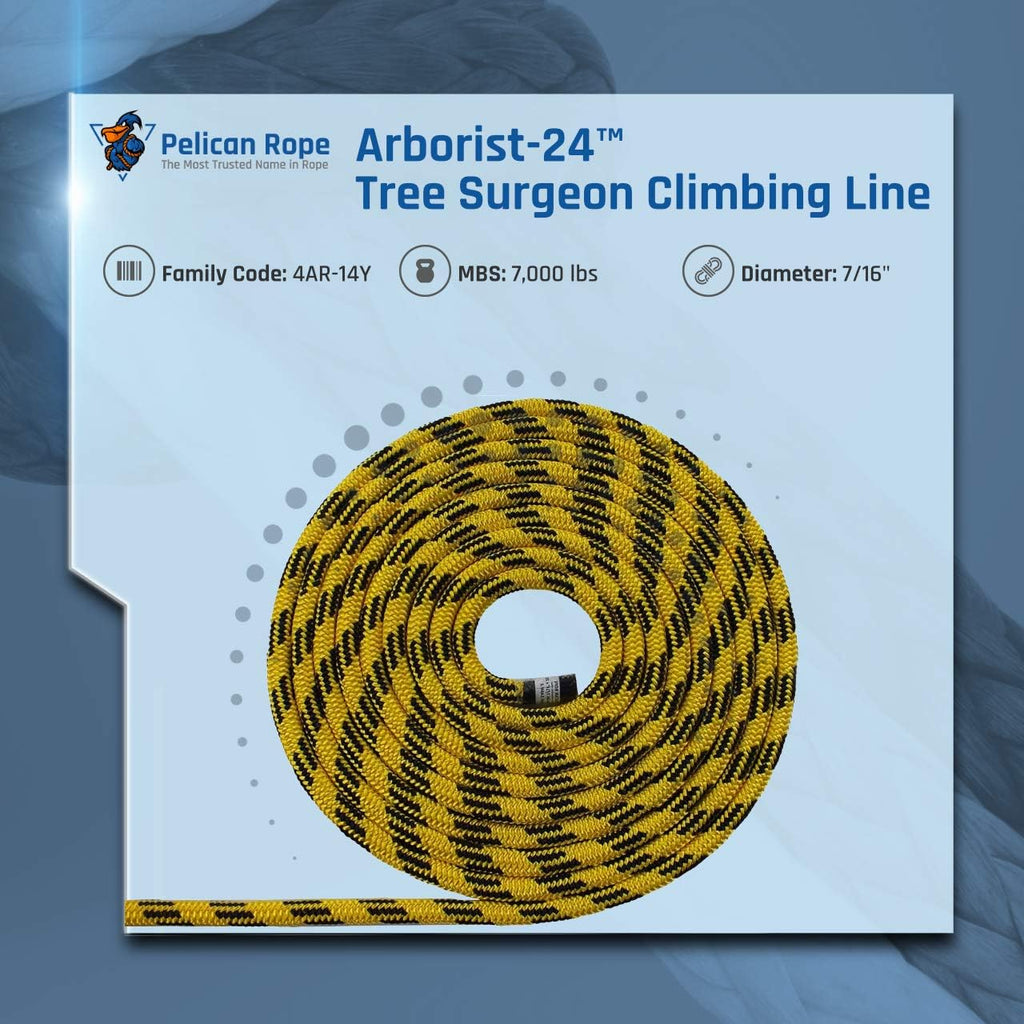 Rope Arborist-24 7/16 inch (11mm) Line, 24-Strand, Pack of 2 C69959