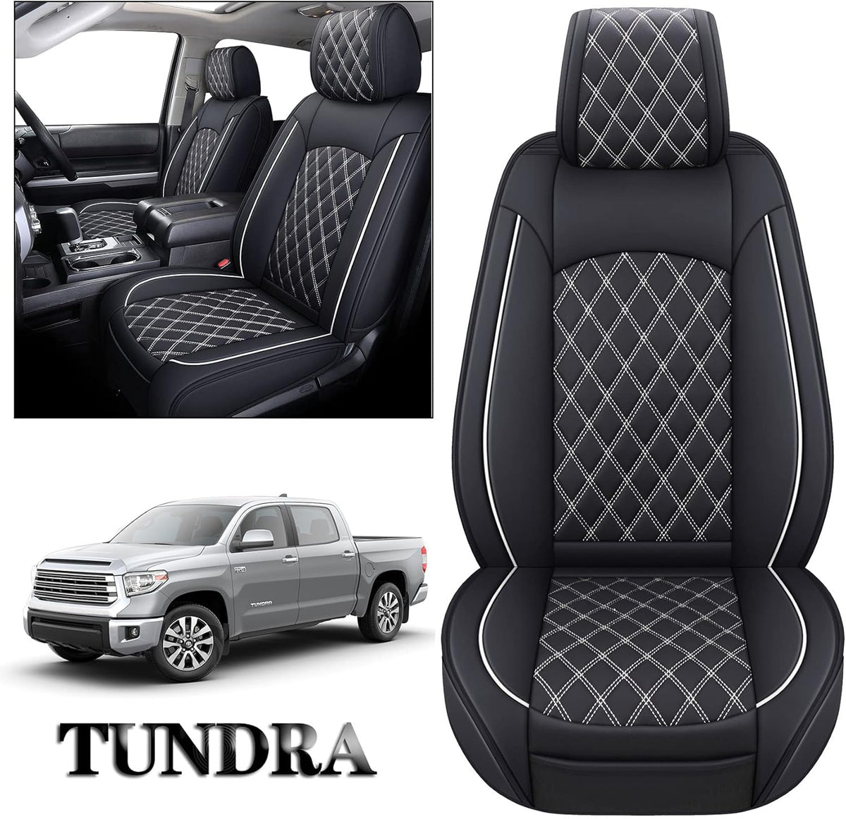 Waterproof Faux Leather Front Seat Covers for Truck G2712