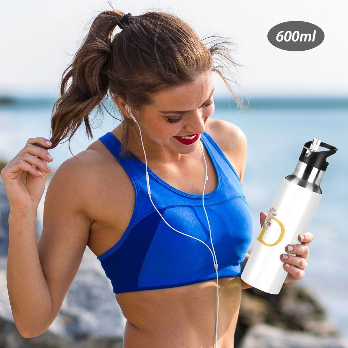 Stainless Steel Insulated Water Bottle with Straw Lid X2545