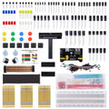 Electronics Component Fun Kit with Power Supply Module, Breadboard, GPIO Extension Module, Jumper Wires, LED T803