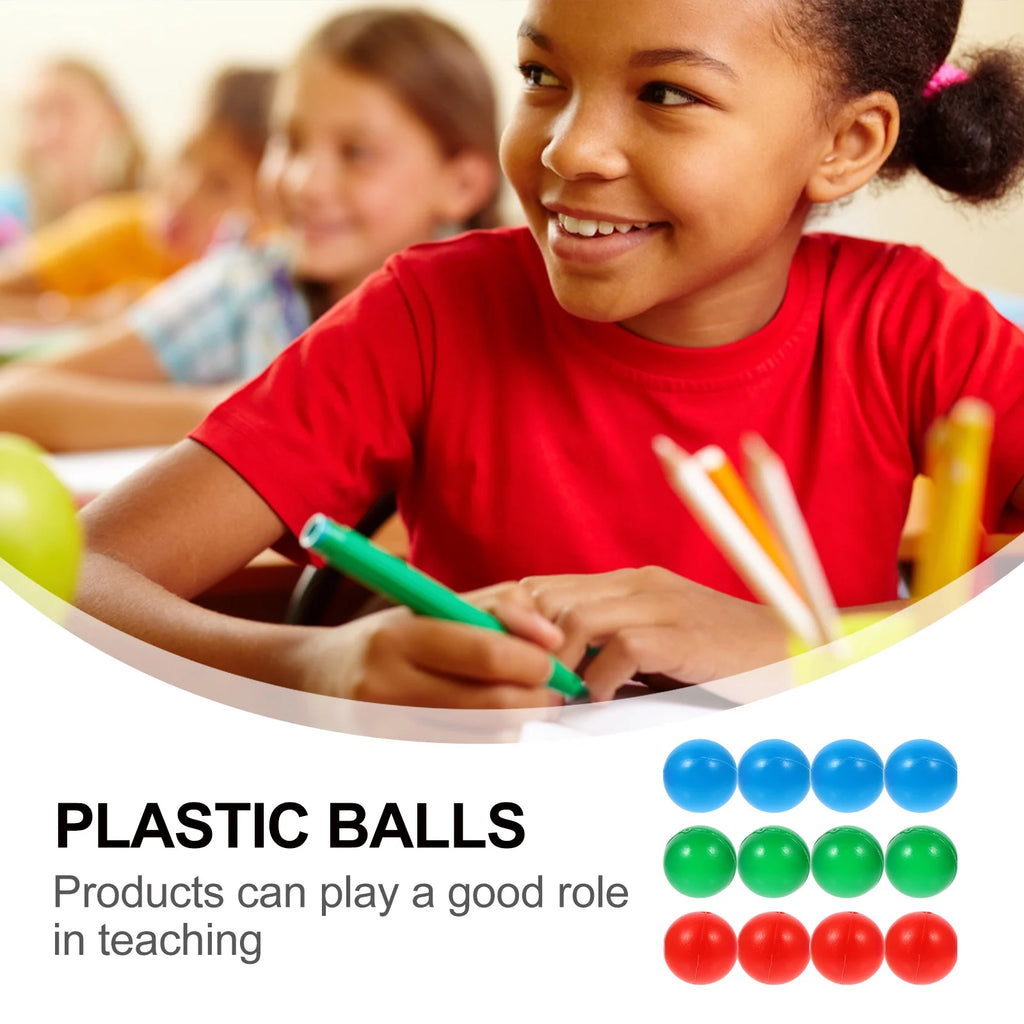 30pcs 15mm Colorful Plastic Balls Teaching Ball Toy T18940