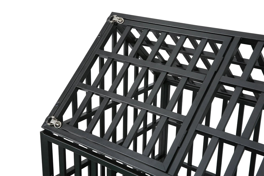 Heavy Duty Dog Cage Crate with Roof N91512