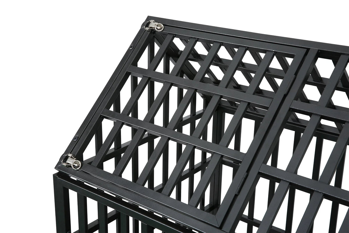 Heavy Duty Dog Cage Crate with Roof N91512