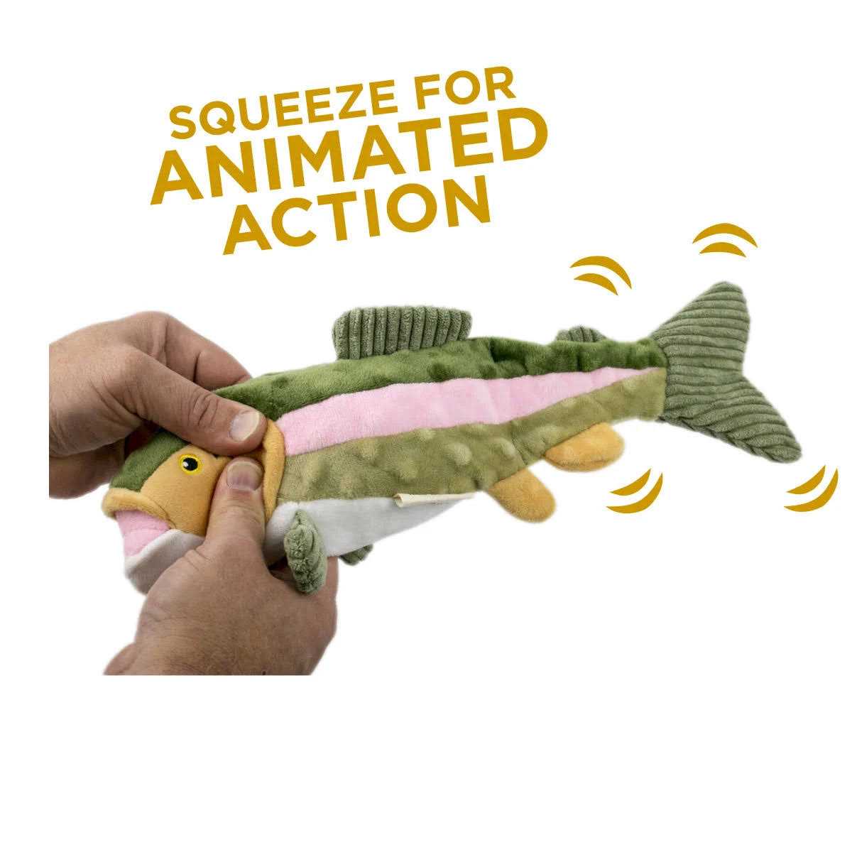 Animated Trout Dog Toy V522