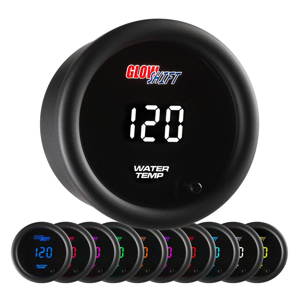 10 Color Digital Water Coolant Temperature Gauge Kit H3142