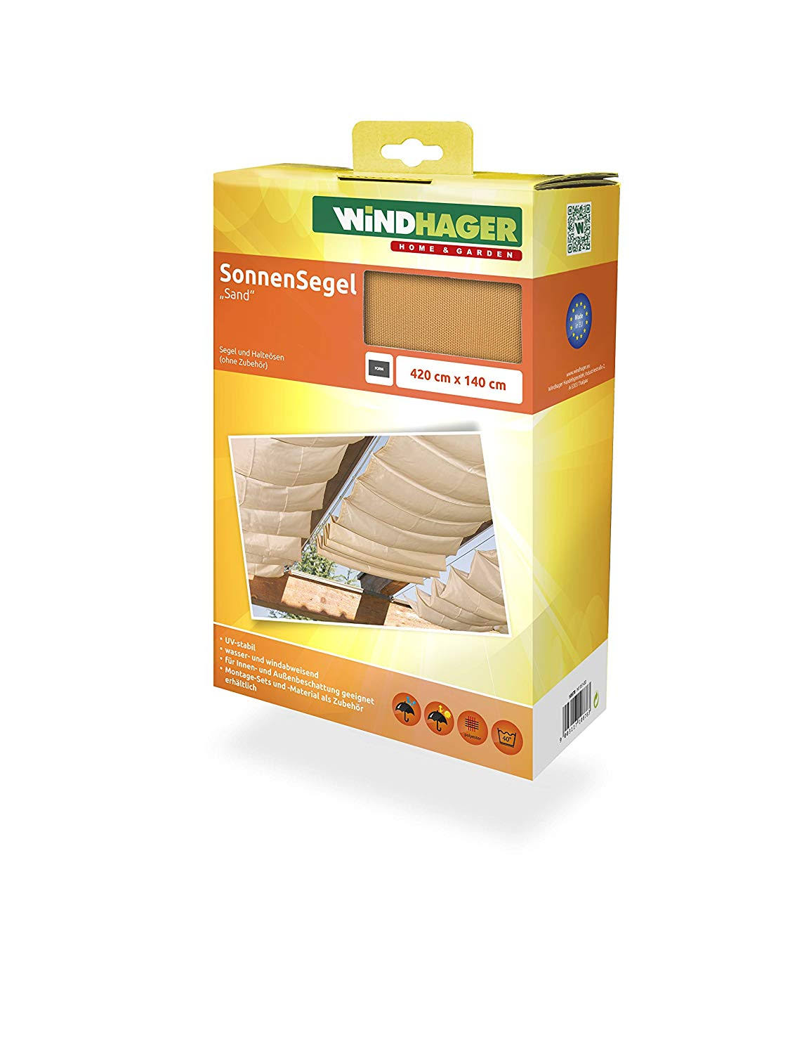 Sand Rope-Pull Sun Sail 270 x 140 cm N54085