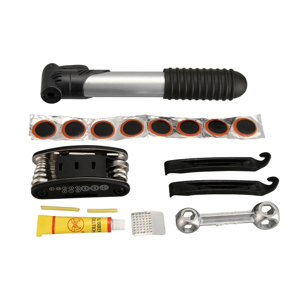 16in1 Multi-function Bike Repair Tool Set With Pump K6588