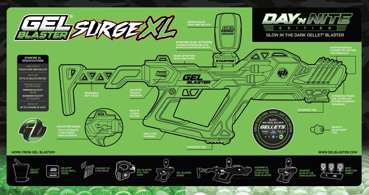 Glow-in-the-Dark Gel Blaster Q7465