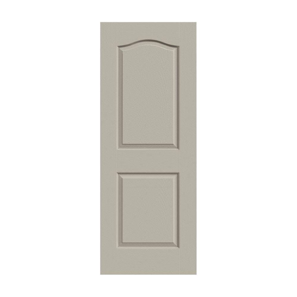 36 in. x 80 in. Desert Sand Painted Solid Core Molded Composite MDF Interior Door Slab S481