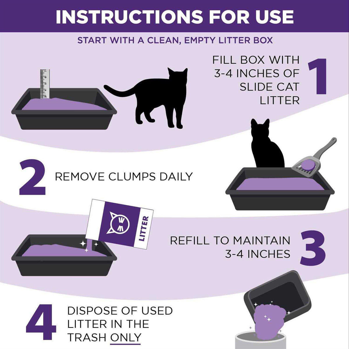 Slide Easy Clean-Up Clumping Cat Litter Y21408