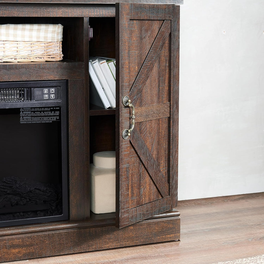 Electric Fireplace TV Stand with Cable Management I10781