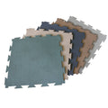 Blue 1/4 in Interlocking Rubber Flooring Tiles 5 Pack B449